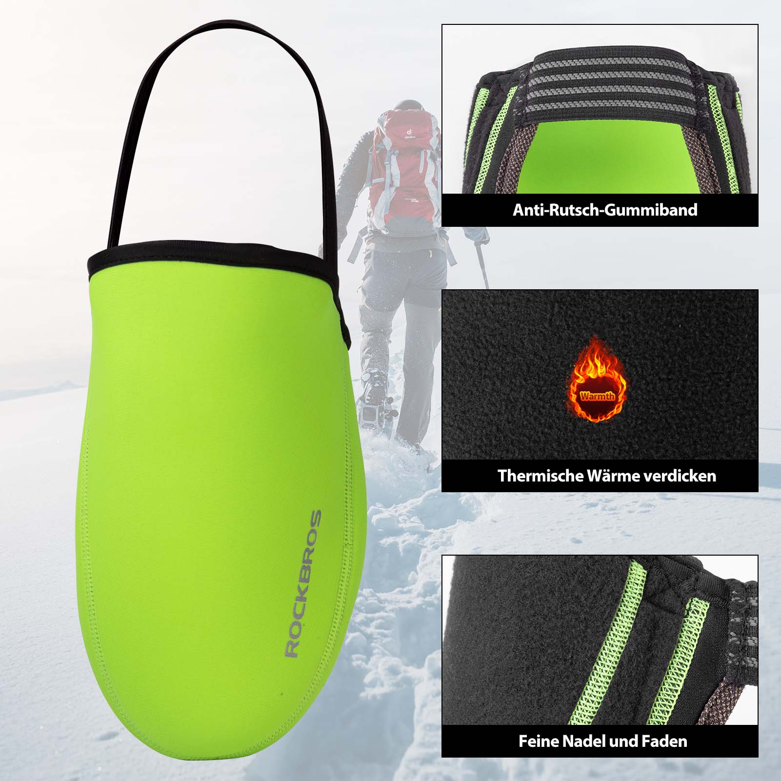 ROCKBROS Radsport Überschuhe Wasserdicht Kevlar Fahrrad Shoe Cover - ROCKBROS-EU