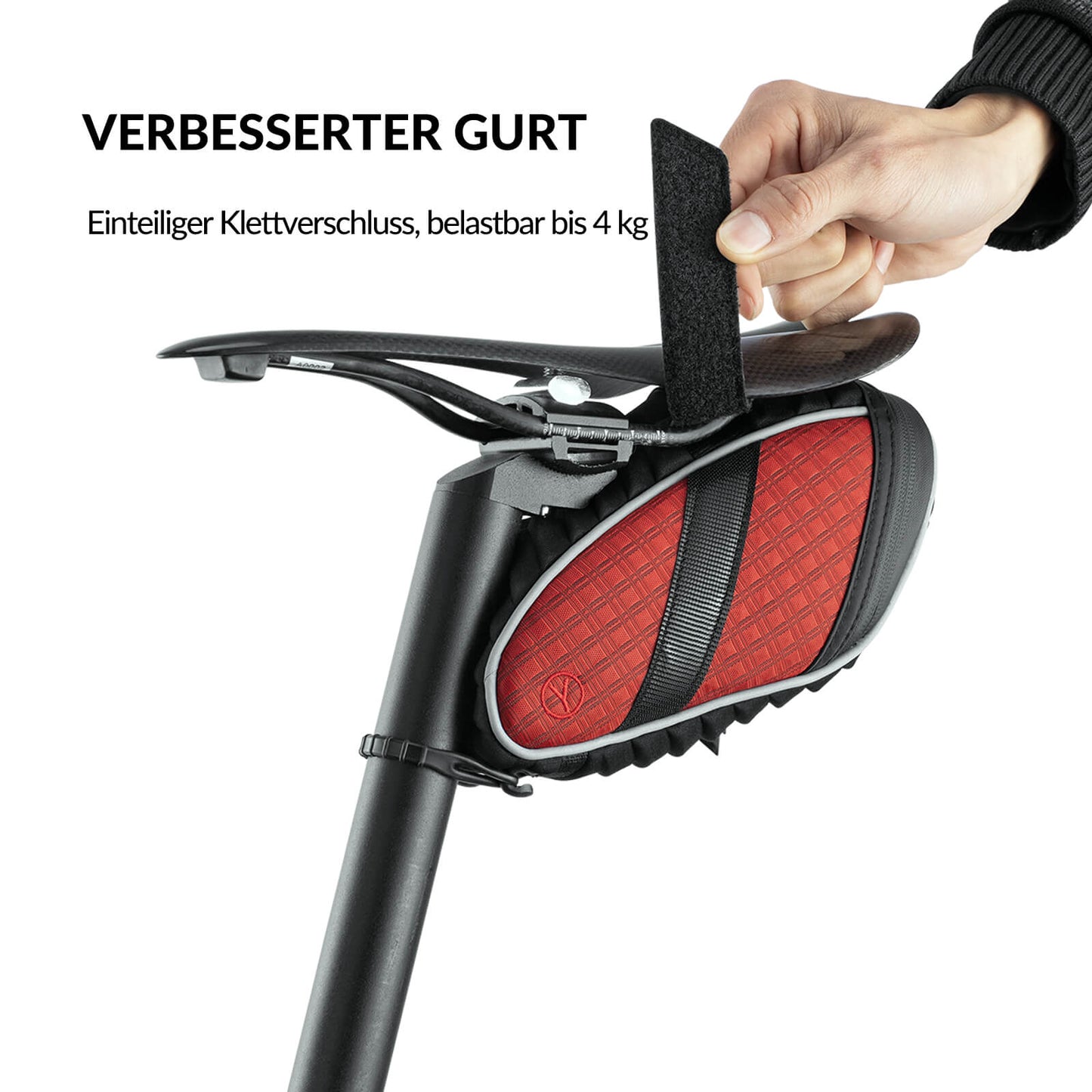 ROCKBROS Satteltaschen Fahrradsitz Taschen mit Rücklichthalter 1L - ROCKBROS-EU