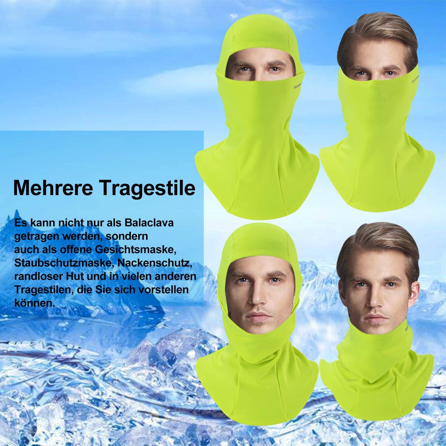 ROCKBROS Sturmhaube Herbst Winter Balaclava für Outdoorsports Unisex - ROCKBROS-EU