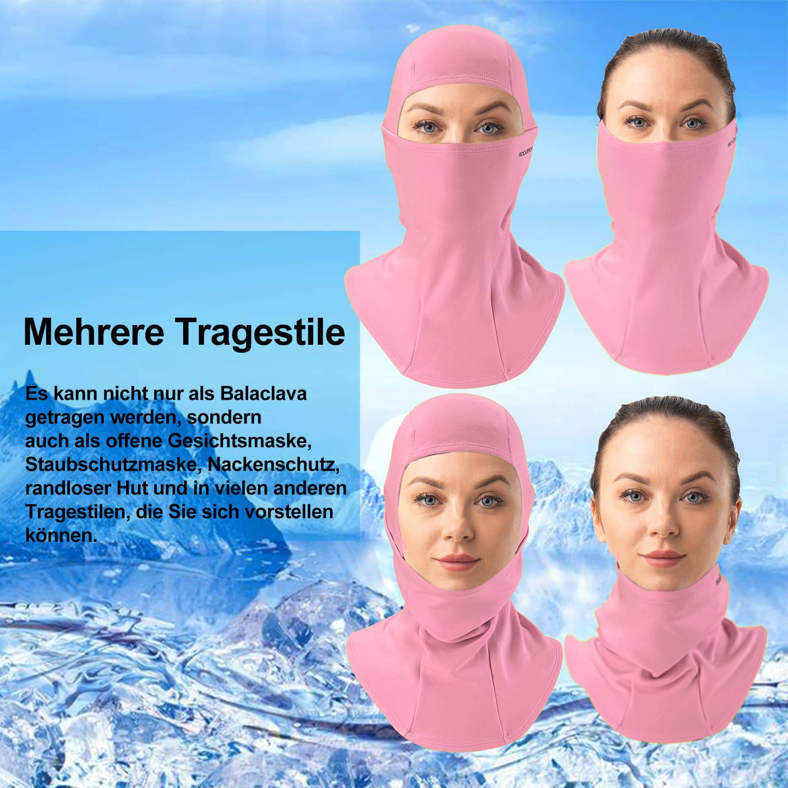 ROCKBROS Sturmhaube Herbst Winter Balaclava für Outdoorsports Unisex - ROCKBROS-EU