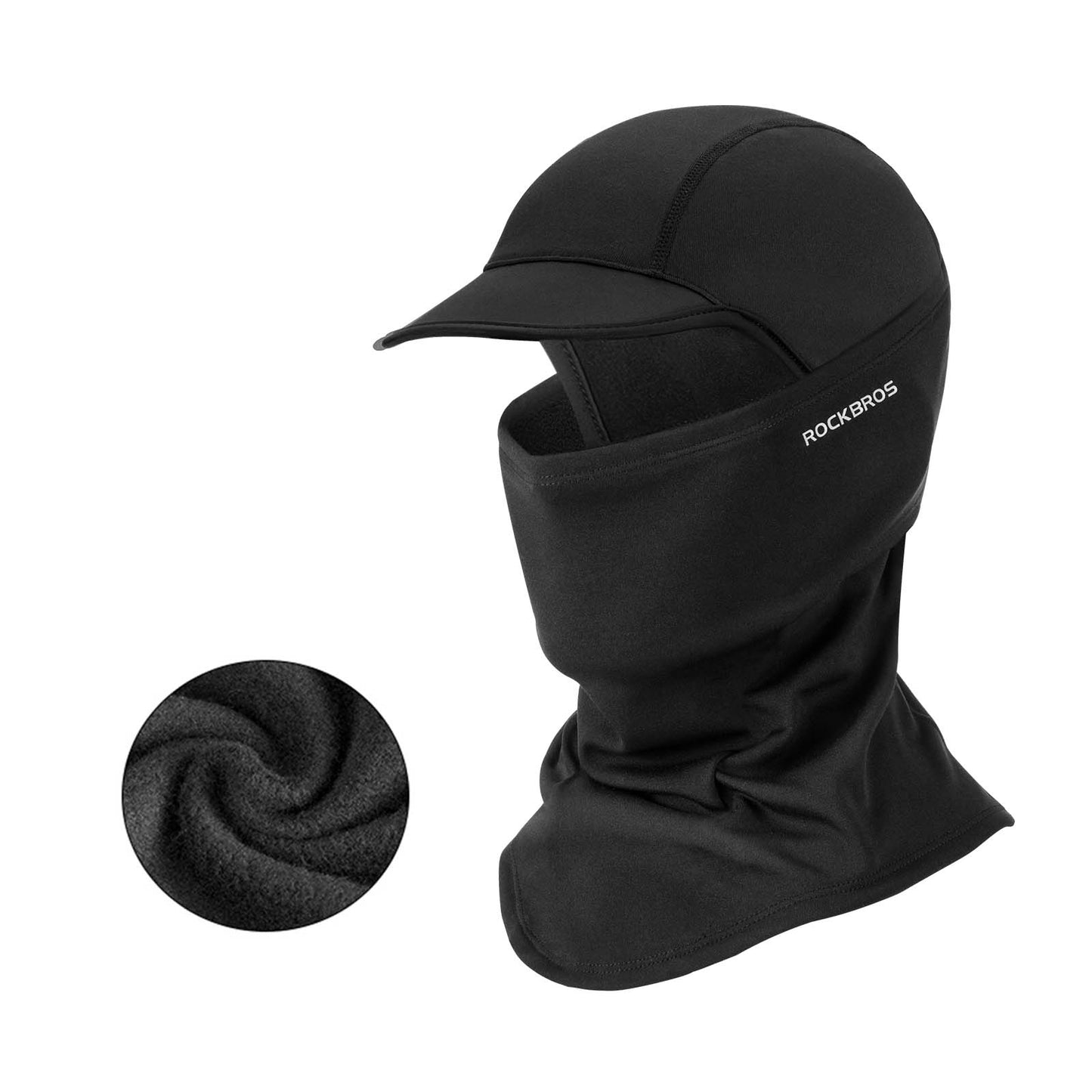 ROCKBROS Winter Sturmhaube Balaclava Warm Sturmmaske Unisex Schwarz - ROCKBROS-EU